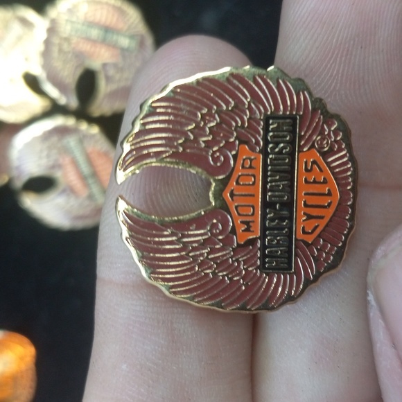 Harley-Davidson Other - Vintage solid brass Harley Davidson Enamel pin